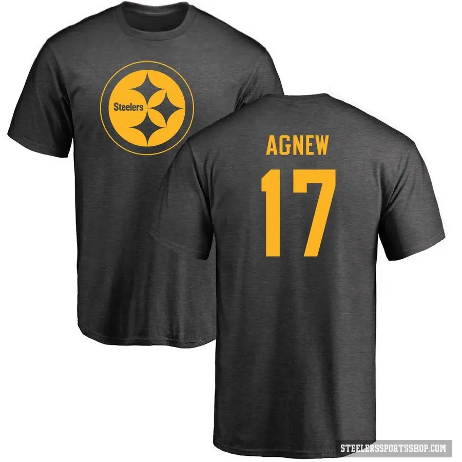 Men's ＃17 Jamal Agnew Pittsburgh Steelers Ash One Color T-Shirt