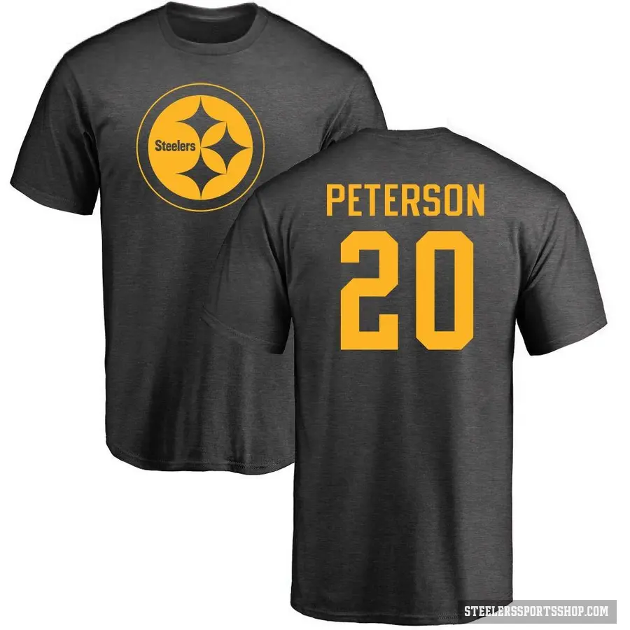 Men's ＃20 Patrick Peterson Pittsburgh Steelers Ash One Color T-Shirt