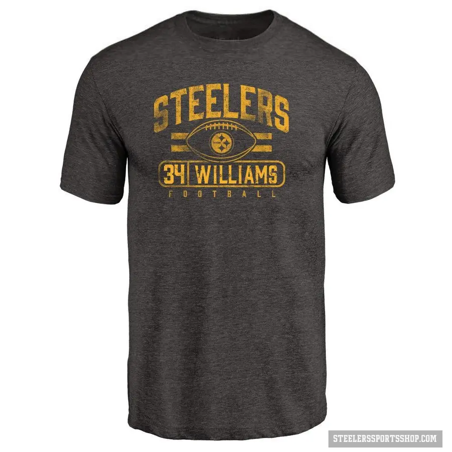 Men's ＃34 DeAngelo Williams Pittsburgh Steelers Black Flanker T-Shirt