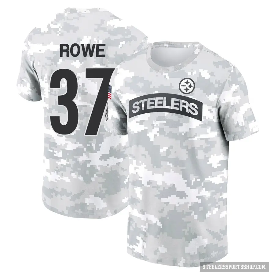 Men's ＃37 Eric Rowe Pittsburgh Steelers Camo Arctic 2024 Salute to Service Performance T-Shirt