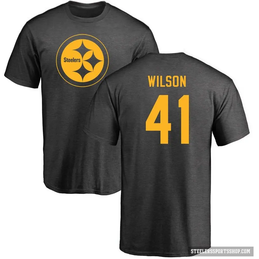 Men's ＃41 Payton Wilson Pittsburgh Steelers Ash One Color T-Shirt