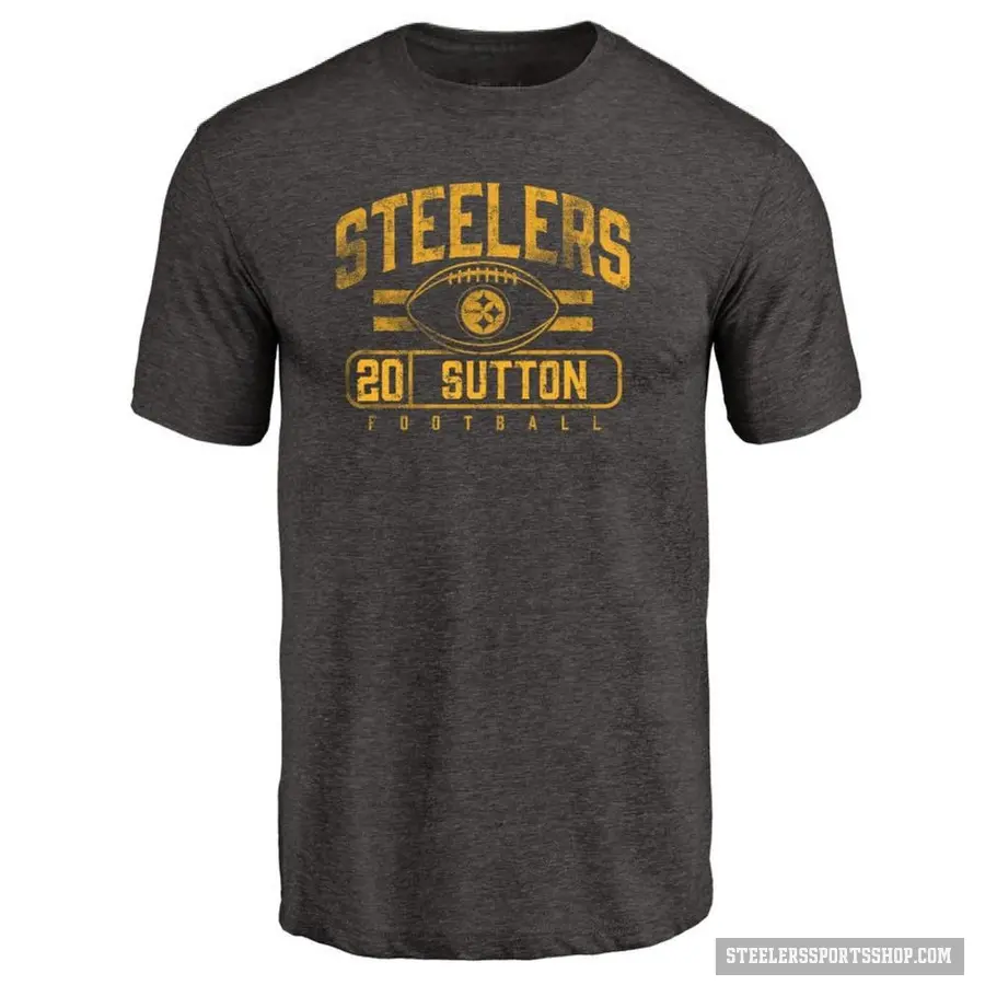 Youth ＃20 Cameron Sutton Pittsburgh Steelers Black Flanker T-Shirt