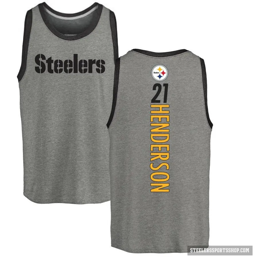 Youth ＃21 C.J. Henderson Pittsburgh Steelers Ash Backer Tank Top