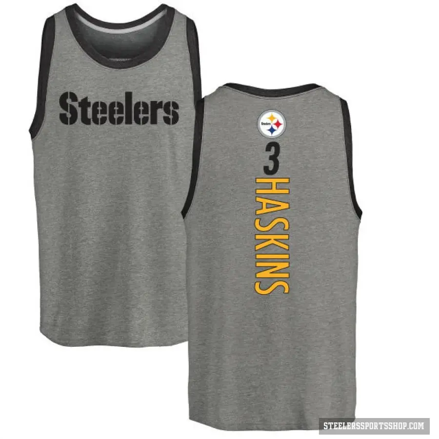 Youth ＃3 Dwayne Haskins Pittsburgh Steelers Ash Backer Tank Top